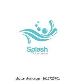 Creative Splash Water Logo and Icon Vector Template