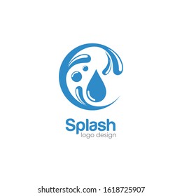 Creative Splash Water Logo and Icon Vector Template