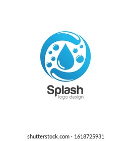Creative Splash Water Logo and Icon Vector Template