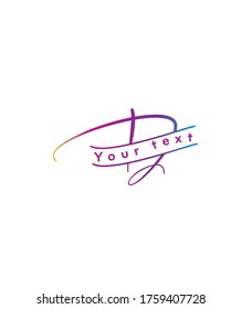 Creative split letter type D logo template, Vector logo for business and company identity 