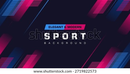 Creative sport background. Blue background with geometric element. Modern geometric background. Modern abstract background
