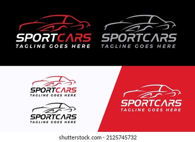 creative sport car logo, super cars logo design vector illustration