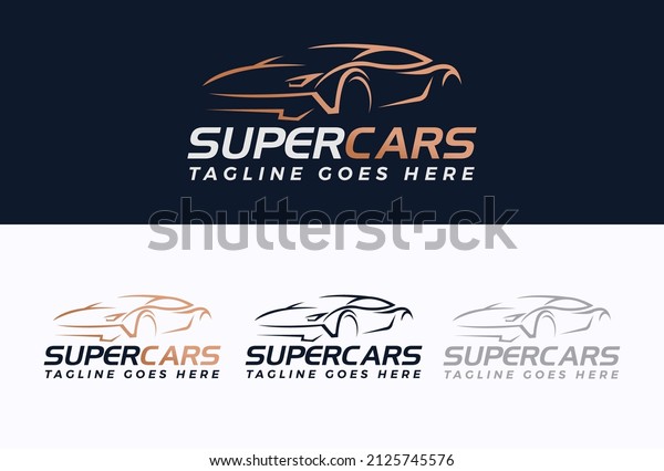 creative sport car logo, super cars logo\
design vector\
illustration