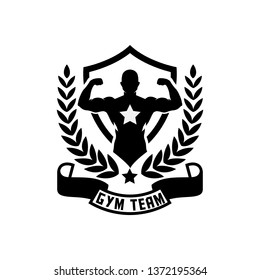 Creative Sport GYM vector badge template logo design