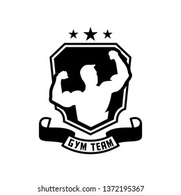 Creative Sport GYM vector badge template logo design