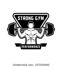Creative Sport GYM vector badge template logo design