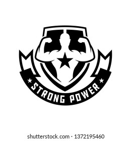 Creative Sport GYM vector badge template logo design
