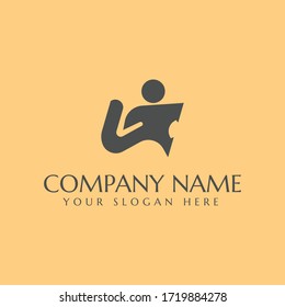 creative sport people logo vector