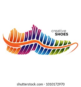 creative sport shoes full color