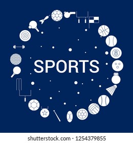 Creative Sports icon Background