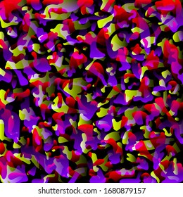 Creative spotted violet and colored spots and splashes of paint.