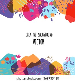 Creative spring background or card.