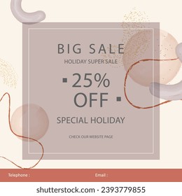 creative square banner template for social media post, advertisement, poster. abstract trendy design. good for your project and small business