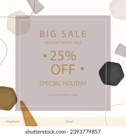 creative square banner template for social media post, advertisement, poster. modern design vector. good for your project and small business