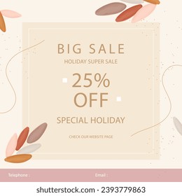 creative square banner template for social media post, advertisement, poster. with artistic design element. good for your project and small business