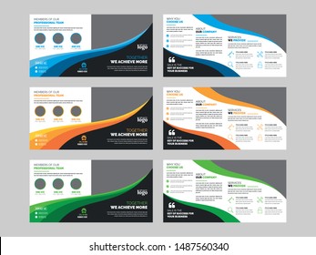 Creative Square Bifold Business abstract vector template. Brochure design, cover modern layout, annual report, poster, flyer in A4 with colorful shapes for tech, science, market with light background