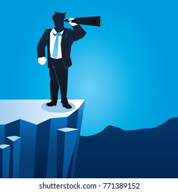 Creative Square Charismatic Successful Visionary Leader Creative Businessman Illustration Concept