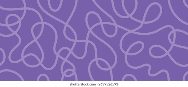Creative squiggle pattern. Seamless abstract design with overlapping strokes for fabric prints, wallpapers, and digital artwork.