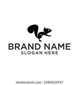 Creative Squirrel Animal Logo design illustration