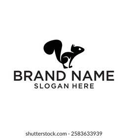 Creative Squirrel Animal Logo design illustration