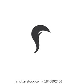 Creative squirrel symbol icon on a white background