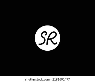 Creative SR-Logo-Design, Vektorvorlage