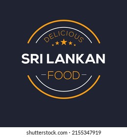 Creative (Sri Lankan food) logo, sticker, badge, label, vector illustration.