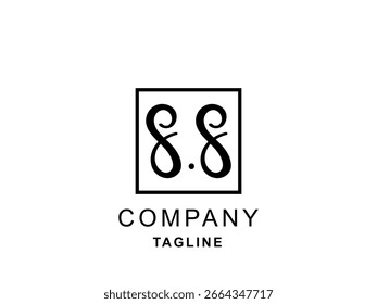 Design des kreativen SS-Logos, Vektorvorlage für das Letter SS-Logo