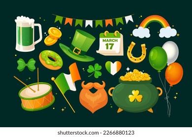 Creative St Patrick's day elements collection