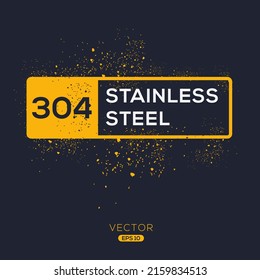 Creative (Stainless steel Grade 304) Icon, Vector sign.