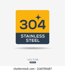 Creative (Stainless steel Grade 304) Icon, Vector sign.