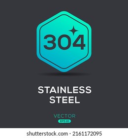 Creative (Stainless steel Grade 304) Icon, Vector sign.