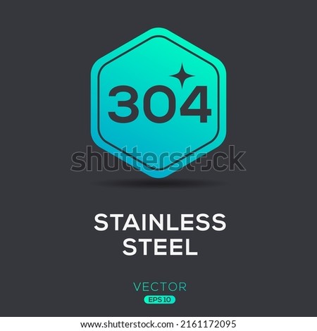 Creative (Stainless steel Grade 304) Icon, Vector sign.