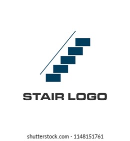 creative stair logo design