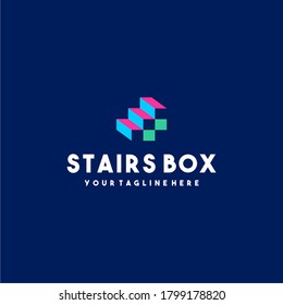 Creative Stairs Box Logo Design