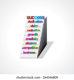 creative stairs concept for success 