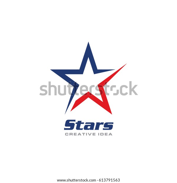 Creative Star Concept Logo Design Template Stock Vector (Royalty Free ...