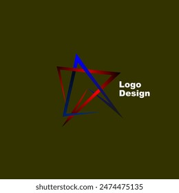 Creative star formation logo design. Unique star logo template. vector.