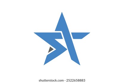 Creative star logo design template