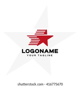 Creative star logo template