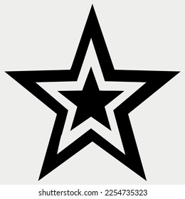 Illustration vectorielle de forme d'étoile créative