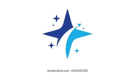 creative star travel logo design, holidays, flights, logo design templates, symbols, icons, vectors, creative ideas.