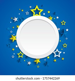 Creative stars frame background vector illustration