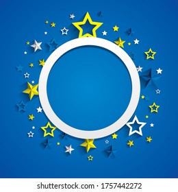 Creative stars frame background vector illustration