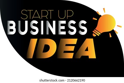 Creative (startup business idea) Banner Word with Icon ,Vector illustration.Business team- Business background concept.