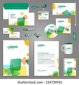 Creative stationery template design. Documentation for business.