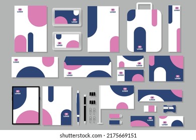 Creative Stationery template design and social media posts