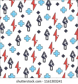 creative steel tip pen rays buttons background pattern