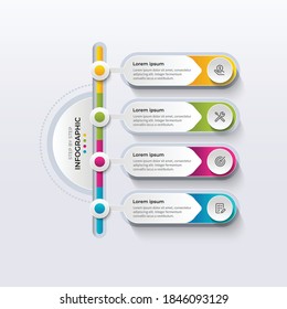 creative steps collection colorful business infographic template, can be used for presentation, web or workflow diagram layout