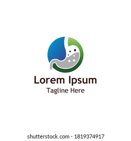 creative stomach care vector logo. Gastroenterology Health Logo vector. good for stomach health care logo concept.